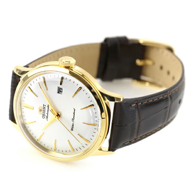 オリエント Classic Orient Bambino 自動巻き 腕時計 ブランド メンズ ORIENT CLASSIC RN-AC0028S アナログ シルバー ダークブラウン おしゃれ 防水 プレゼント 男性 実用的