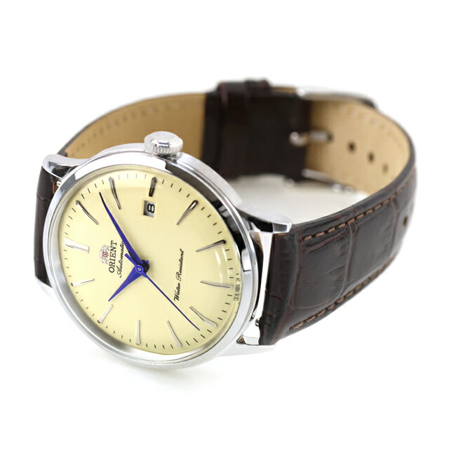 オリエント Classic Orient Bambino 自動巻き 腕時計 ブランド メンズ ORIENT CLASSIC RN-AC0033Y アナログ アイボリー ダークブラウン 白 おしゃれ 防水 プレゼント 男性 実用的
