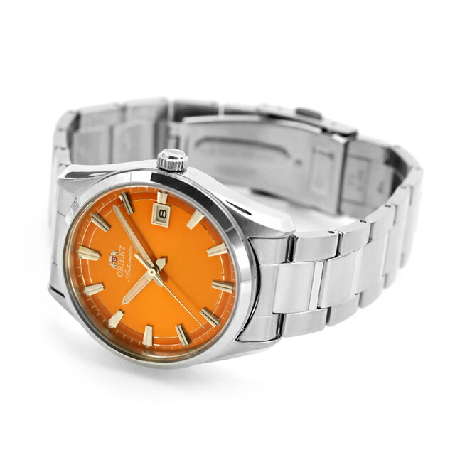オリエント Contemporary Orient Stretto 自動巻き 腕時計 ブランド メンズ ORIENT CONTEMPORARY RN-AC0R08Y アナログ オレンジ おしゃれ 防水 プレゼント 男性 実用的