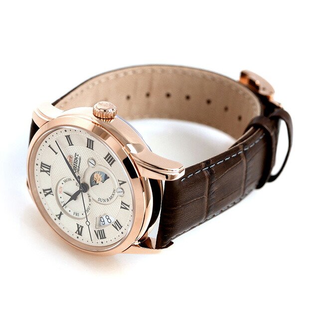オリエント 腕時計 ORIENT クラシック サン&ムーン 42.5mm 自動巻き RN-AK0001S ブランド おしゃれ 防水 プレゼント 男性 実用的