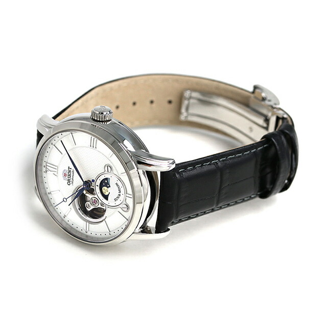 オリエント 腕時計 メンズ ORIENT サン＆ムーン 42mm 機械式 RN-AS0003S 革ベルト ブランド おしゃれ 防水 プレゼント 男性 実用的