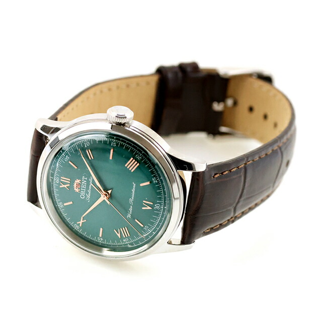 オリエント Classic Orient Bambino 自動巻き 腕時計 ブランド メンズ ORIENT CLASSIC RN-BB0001E アナログ グリーン ダークブラウン おしゃれ 防水 プレゼント 男性 実用的