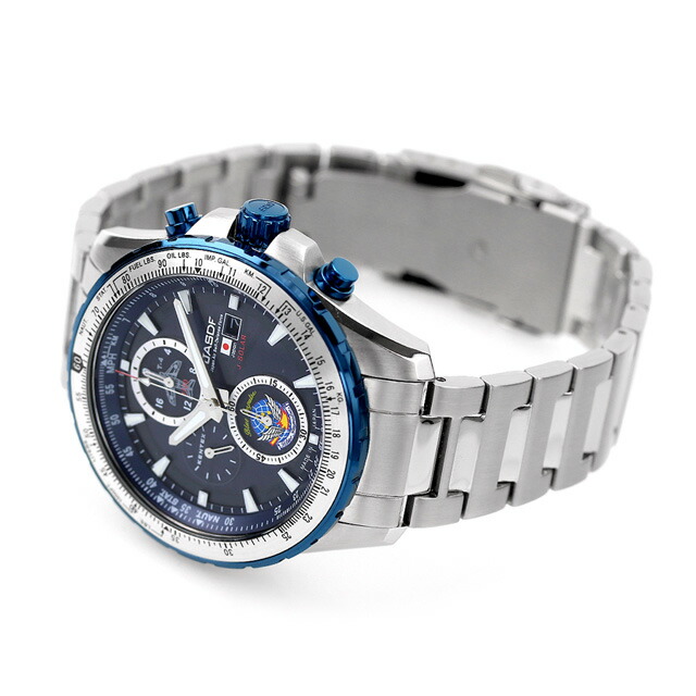 ケンテックス 腕時計 ブルーインパルス ソーラープロ 43mm クロノグラフ ソーラー メンズ S802M-03 Kentex ダークブルー シルバー ブランド おしゃれ 防水 プレゼント 男性 実用的