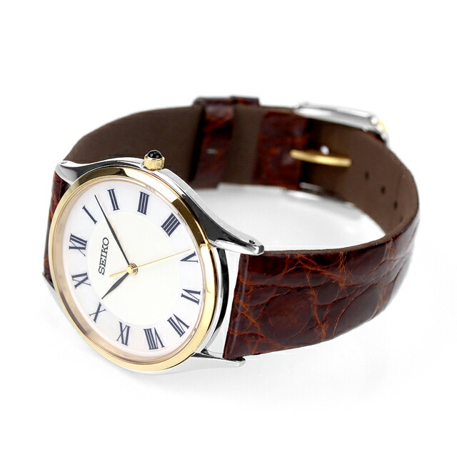セイコー ドルチェ＆エクセリーヌ クオーツ SACM152 腕時計 メンズ マザーオブパール ブラウン SEIKO DOLCE＆EXCELINE 高級 ブランド おしゃれ 防水 プレゼント 男性 実用的