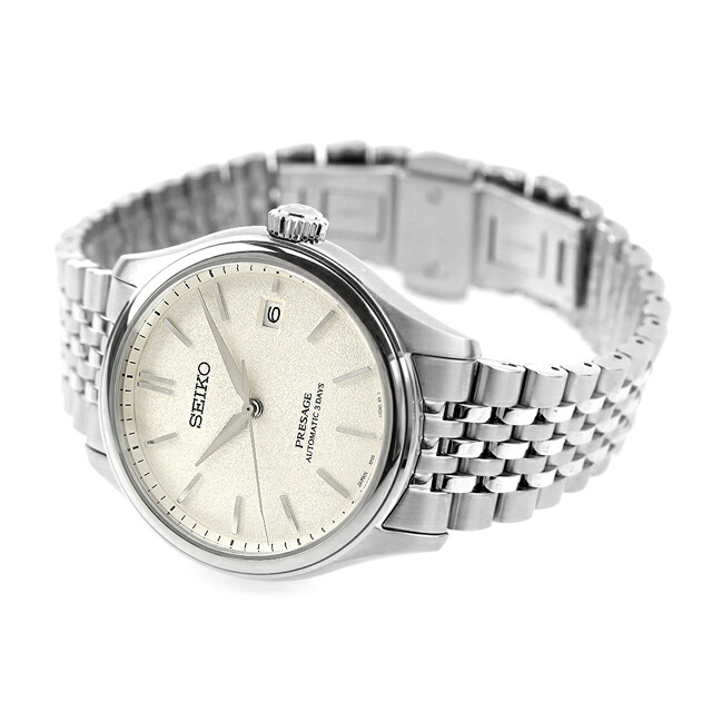 セイコー プレザージュ Classic Series 自動巻き 腕時計 メンズ コアショップ専用 流通限定 SEIKO PRESAGE SARX121 アナログ オフホワイト 白 日本製 高級 ブランド おしゃれ 防水 プレゼント 男性 実用的