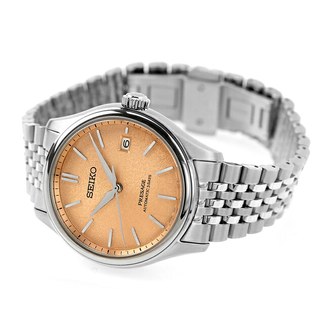セイコー プレザージュ Classic Series 自動巻き 腕時計 メンズ コアショップ専用 流通限定 SEIKO PRESAGE SARX125 アナログ 洗柿(だいだい) 日本製 高級 ブランド おしゃれ 防水 プレゼント 男性 実用的