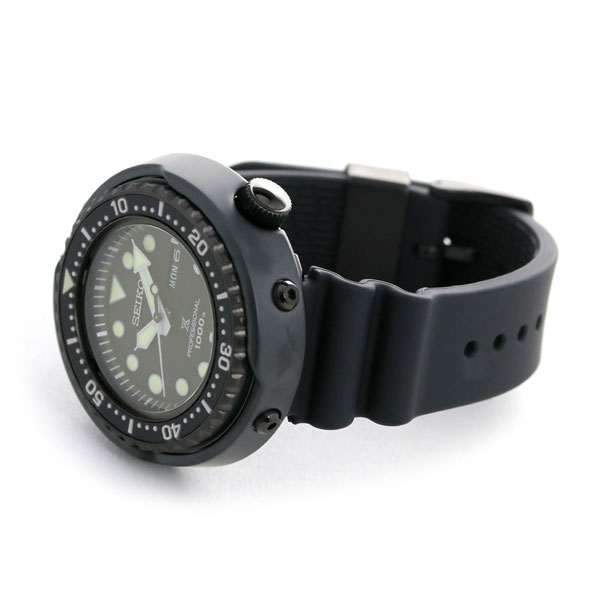 セイコー プロスペックス ダイバーズ ツナ缶 チタン 流通限定モデル メンズ 腕時計 SBBN047 SEIKO PROSPEX ダイバーズウォッチ オールブラック ブランド おしゃれ 防水 文字盤 大きい プレゼント 男性 実用的