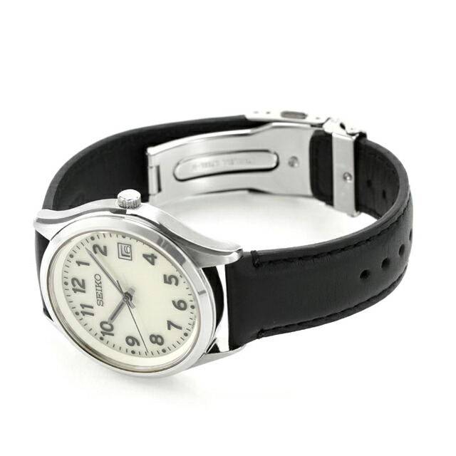 セイコーセレクション アラビア Sシリーズ ソーラー 腕時計 メンズ 見やすい 数字だけ 数字大きい SEIKO SELECTION SBPX157 アナログ 全面ルミブライド ブラック 黒 日本製 ブランド おしゃれ 防水 プレゼント 男性 実用的