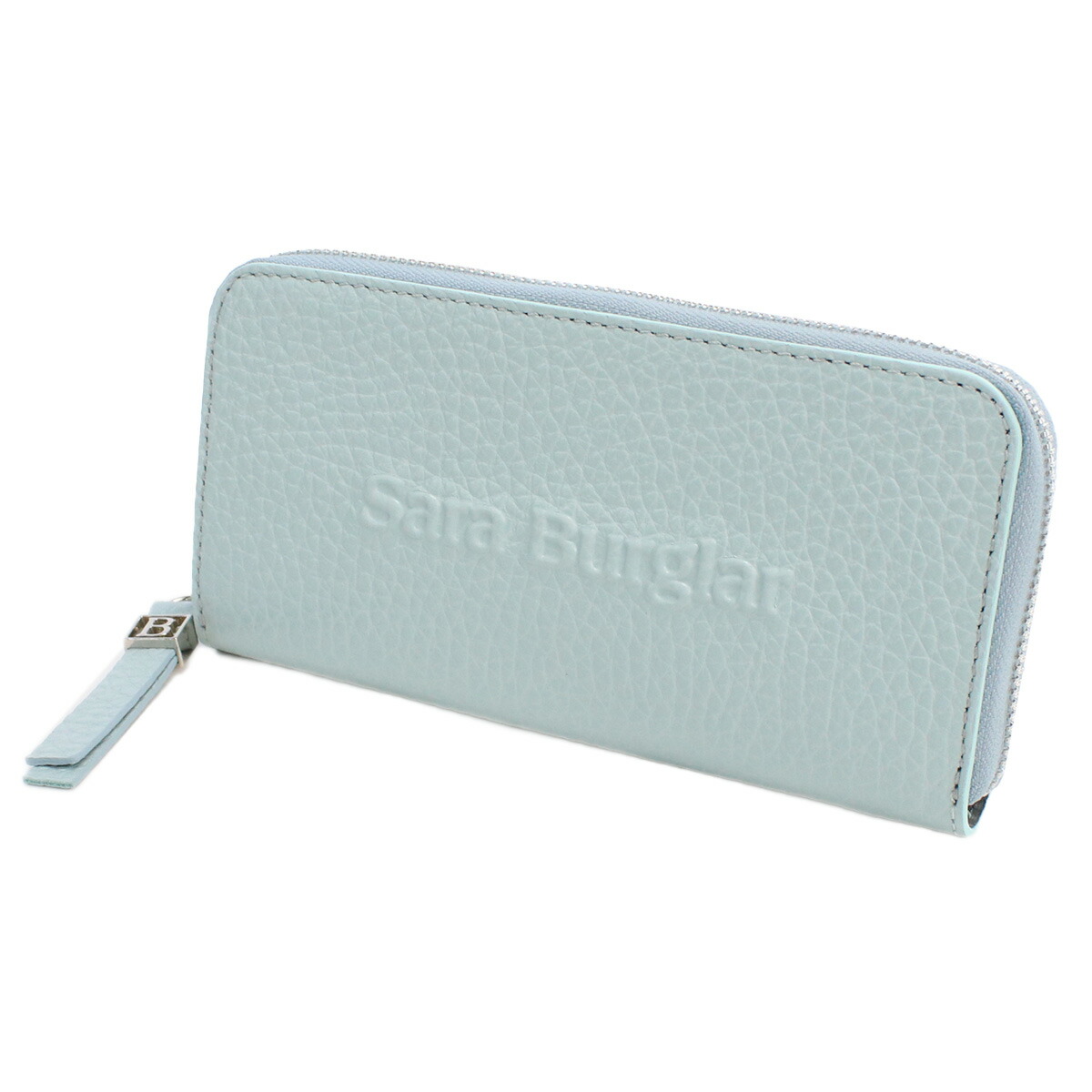 サラバーグラー 長財布ラウンドファスナー レディース Sara Burglar BUFALO LOGO レザー イタリア 110L MARINE ブルー系 財布 ウォレット ブランド 高級 おしゃれ プレゼント 実用的