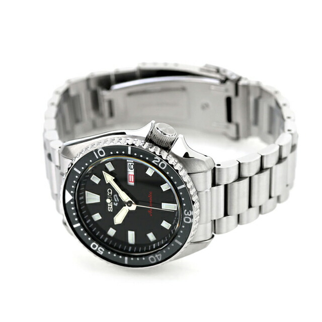 セイコー5 スポーツ SKX Series New Design 自動巻き 腕時計 ブランド メンズ Seiko 5 Sports SBSA305 アナログ ブラック 黒 日本製 おしゃれ 防水 プレゼント 男性 実用的