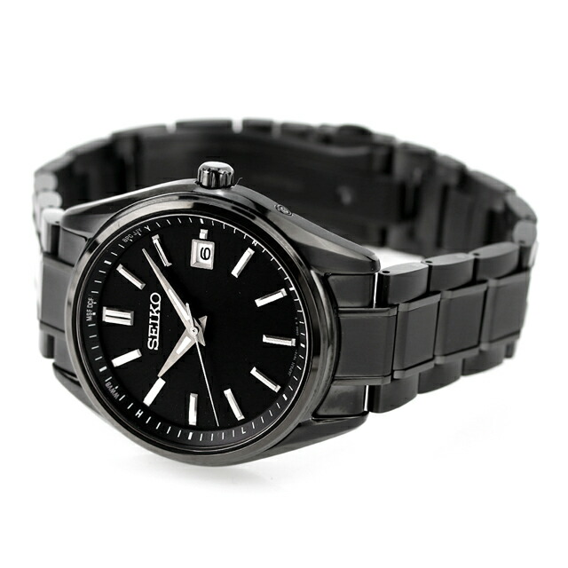 セイコーセレクション Sシリーズ チタン製 ソーラー電波 プレミアム 電波ソーラー 腕時計 ブランド メンズ 流通限定モデル チタン SEIKO SELECTION SBTM343 アナログ ブラック 黒 日本製 記念品 プレゼント ギフト