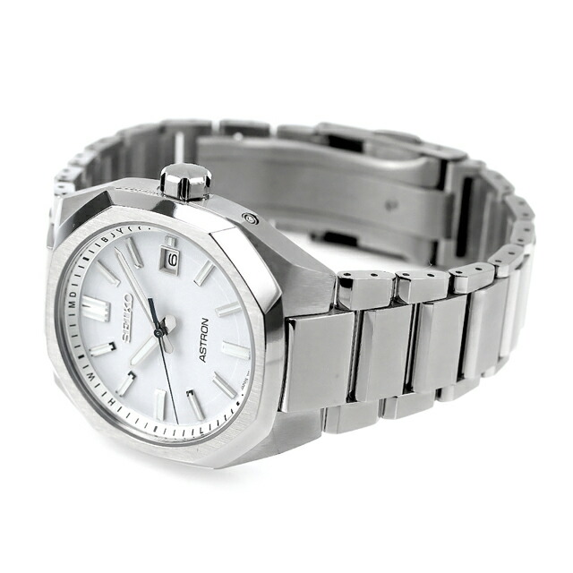 セイコー アストロン NEXTER 3rd Collection ソーラー電波 電波ソーラー 腕時計 メンズ チタン SEIKO ASTRON SBXY081 アナログ ホワイト 白 日本製 高級 ブランド おしゃれ 防水 文字盤 大きい プレゼント 男性 実用的