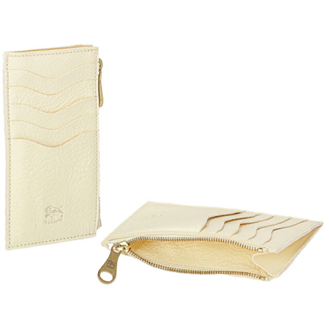 イルビゾンテ カードケース メンズ レディース IL BISONTE SCC105PV0001 ホワイト 定期入れ ブランド 高級 おしゃれ プレゼント 実用的