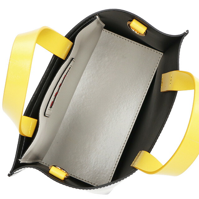 マルニ ハンドバッグ レディース ブランド MARNI SHMP0039Q4-P6049 ブラック／ホワイト 軽量 小さめ 手提げ 高級 おしゃれ プレゼント 女性 実用的 かわいい