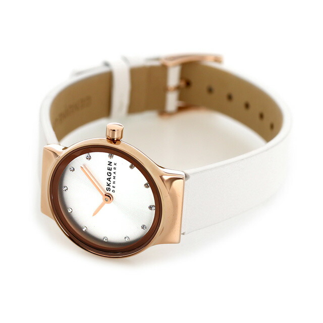 スカーゲン レディース 腕時計 フレア リール 26mm LWGレザー クオーツ SKW3029 SKAGEN ホワイトシルバー ホワイト ブランド おしゃれ 防水 かわいい プレゼント 女性 実用的