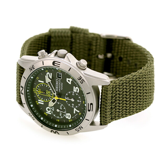 セイコー 海外モデル 逆輸入 クオーツ SND377P2 クロノグラフ カーキ 腕時計 時計 逆 輸入 海外セイコー ブランド おしゃれ 防水 プレゼント 男性 実用的