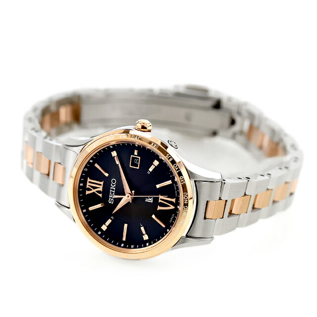 セイコー ルキア Essential Collection 電波ソーラー 腕時計 ブランド レディース SEIKO LUKIA SSVV090 アナログ ブラウン シルバー ピンクゴールド 日本製 おしゃれ 防水 軽い 華奢 かわいい プレゼント 女性 実用的