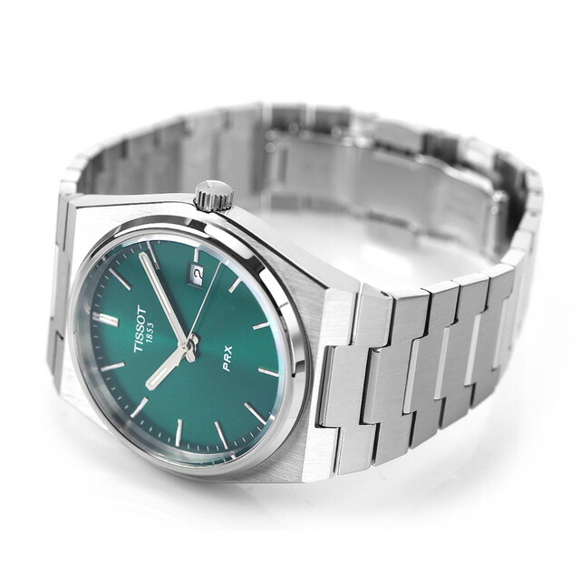 ティソ PRX T-クラシック ピーアールエックス クオーツ 腕時計 メンズ TISSOT T137.410.11.091.00 アナログ グリーン スイス製 ブランド おしゃれ 防水 プレゼント 男性 実用的