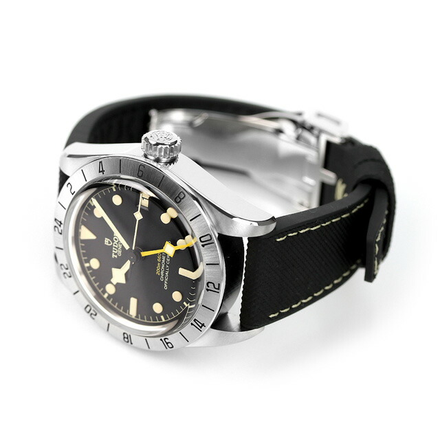 チューダー チュードル ブラックベイ プロ 自動巻き 腕時計 メンズ 革ベルト TUDOR M79470-0003 アナログ ブラック 黒 スイス製 ブランド おしゃれ 防水 プレゼント 男性 実用的