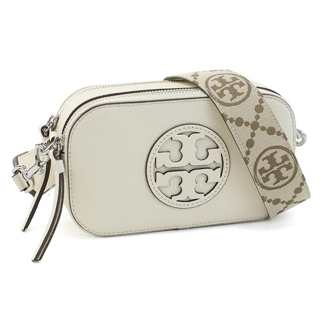 トリーバーチ 斜め掛け ショルダーバッグ レディース ブランド TORY BURCH MILLER レザー カンボジア 150153 NEW IVORY ホワイト系 バッグ