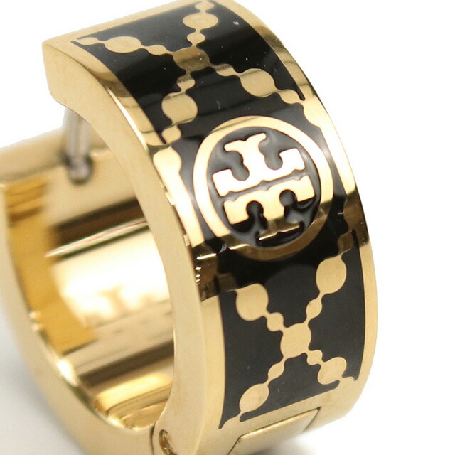 トリーバーチ ピアス レディース ブランド TORY BURCH MILLER T MONOGRAM 157223 TORY GOLD ゴールド系 ブラック アクセサリー