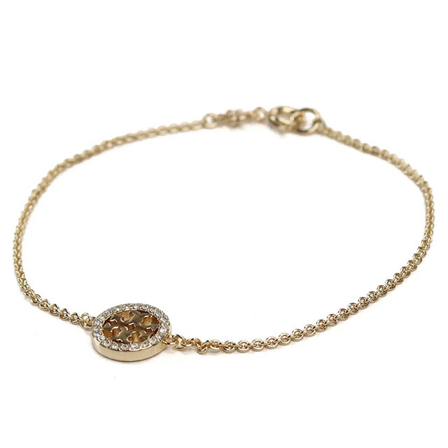 トリーバーチ ブレスレット レディース ブランド TORY BURCH MILLER PAVE 80997 TORY GOLD-CRYSTAL ゴールド系 アクセサリー