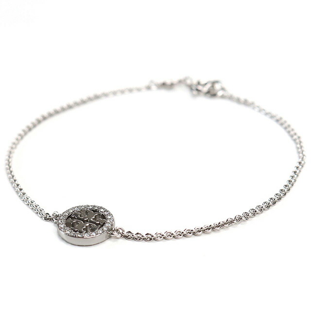 トリーバーチ ブレスレット レディース ブランド TORY BURCH MILLER PAVE 80997 TORY SILVER-CRYSTAL シルバー系 アクセサリー