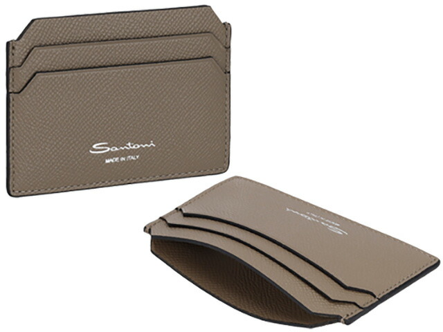 サントーニ カードケース メンズ レディース ブランド Santoni UFPPA2377-FOAN ブラウン