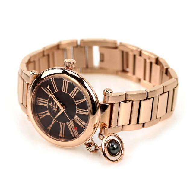 ヴィヴィアン ウエストウッド クォーツ 電池式 腕時計 レディース Vivienne Westwood VV006PBRRS アナログ ブラウン ピンクゴールド ブランド おしゃれ 防水 かわいい プレゼント 女性 実用的