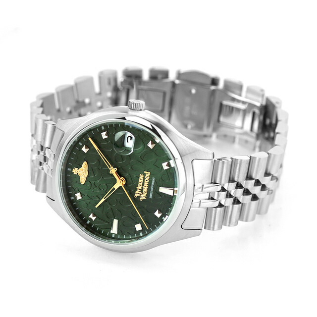 ヴィヴィアン ウエストウッド キャンバーウェル クォーツ 電池式 腕時計 ブランド メンズ Vivienne Westwood VV261GRSL アナログ グリーン おしゃれ 防水 プレゼント 男性 実用的