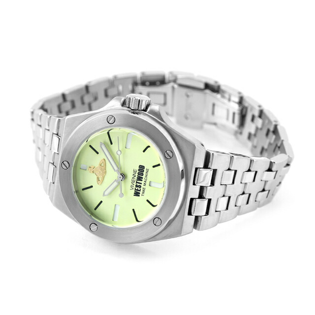 ヴィヴィアン ウエストウッド リーマス クォーツ 電池式 腕時計 ブランド メンズ Vivienne Westwood VV271GRSL アナログ ライムグリーン おしゃれ 防水 プレゼント 男性 実用的