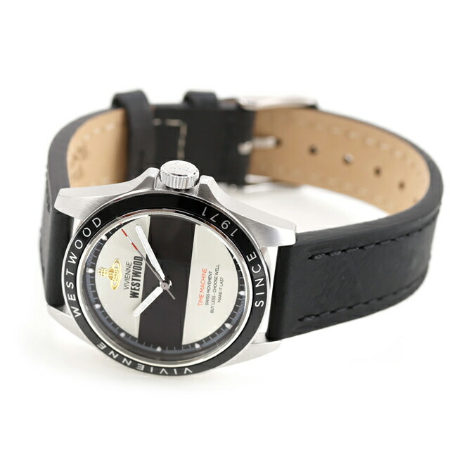 ヴィヴィアン ウエストウッド ブラックウォール クォーツ 電池式 腕時計 ブランド メンズ Vivienne Westwood VV293BKBK アナログ ブラック ホワイト 黒 おしゃれ 防水 プレゼント 男性 実用的