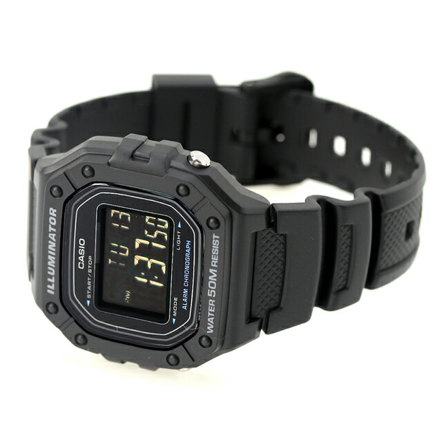 カシオ CASIO アウトドア W-218H-1BV スタンダード 海外モデル ユニセックス メンズ レディース 腕時計 カシオ CASIO アウトドア デジタル ブラック ブランド おしゃれ 防水 プレゼント 実用的