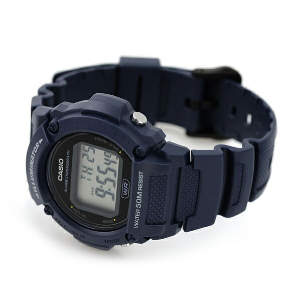 CASIO アウトドア カシオ 腕時計 チープカシオ チプカシ 海外モデル メンズ レディース 時計 W-219H-2AVDF ブルー ブランド おしゃれ 防水 小さい 軽い かっこいい プレゼント 男性 実用的