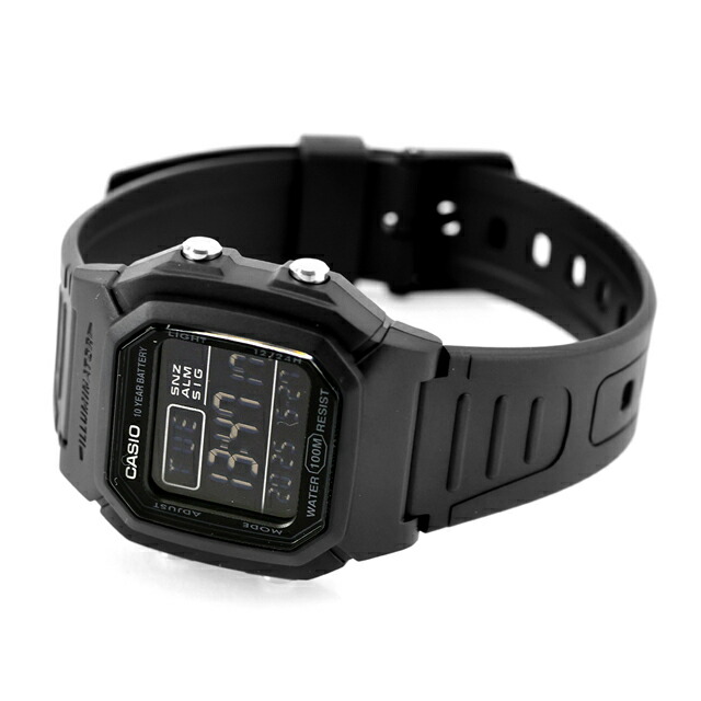 カシオ チープカシオ CASIO クォーツ 電池式 W-800H-1BV 海外モデル メンズ チプカシ 腕時計 ブランド カシオ casio デジタル ブラック 黒 おしゃれ 防水 小さい 軽い かわいい プレゼント 実用的 学生