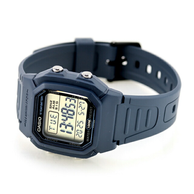 カシオ チープカシオ CASIO クォーツ 電池式 W-800H-2AV 海外モデル メンズ チプカシ 腕時計 ブランド カシオ casio デジタル ブラック 黒 おしゃれ 防水 小さい 軽い かわいい プレゼント 実用的 学生