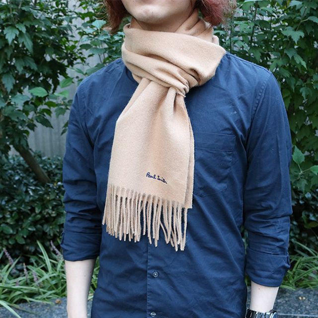 ポールスミス PAUL SMITH マフラー M1A-933D-AS04-62 メンズ ベージュ