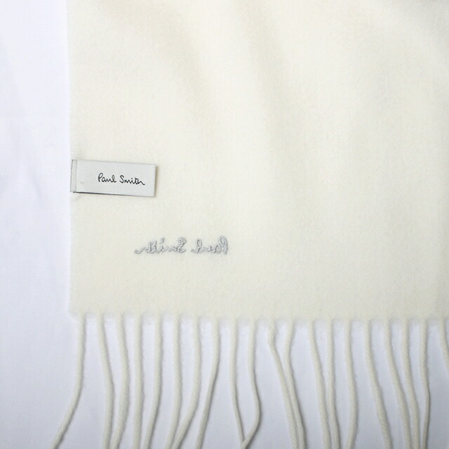 ポールスミス PAUL SMITH マフラー M1A-933D-AS04-1 M1A-933D-AS04-01メンズ ホワイト