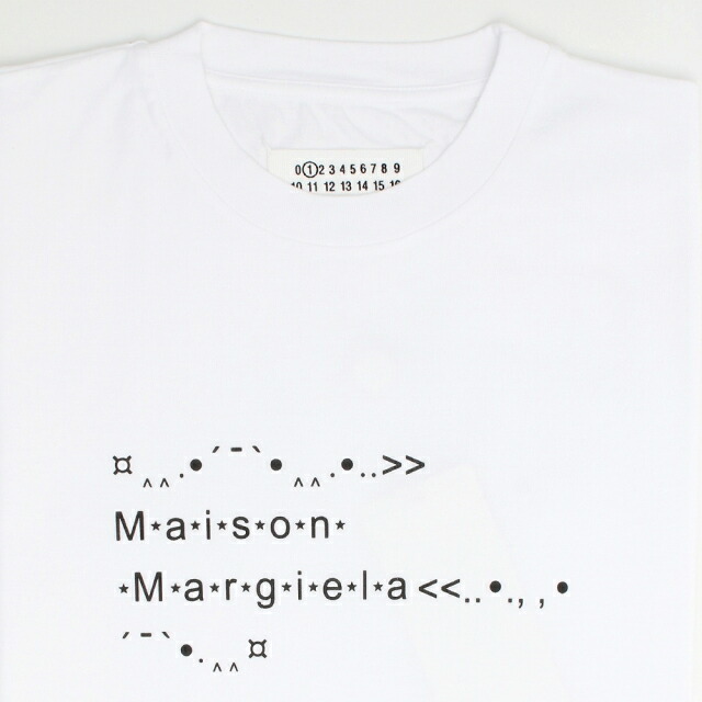 メゾンマルジェラ MAISON MARGIELA クルーネック 半袖Tシャツ S51GC0515S22816100-S レディース フォントジェネレーター ホワイト