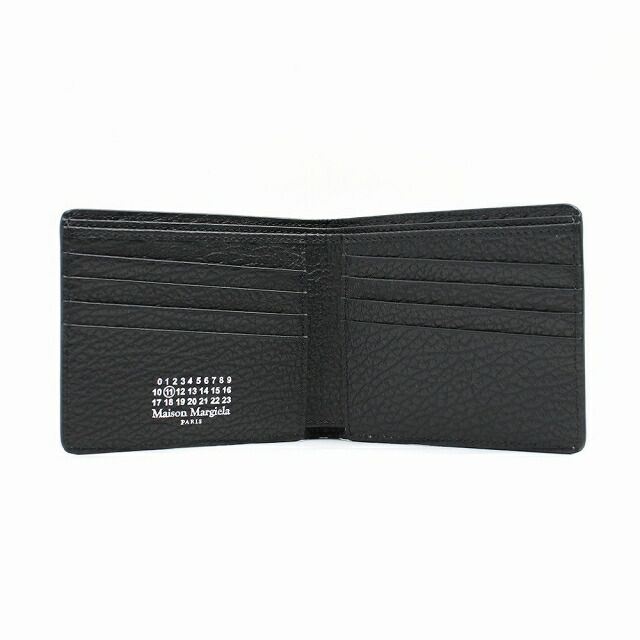 メゾンマルジェラ MAISON MARGIELA 二つ折り財布 SA1UI0016P4455T8013 メンズ レディース ブラック ウォレット ブランド 高級 おしゃれ プレゼント 実用的