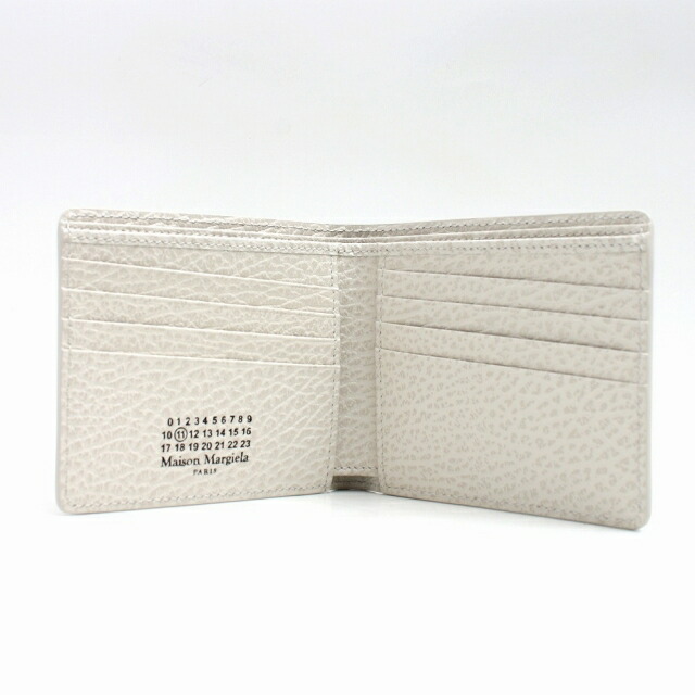 メゾンマルジェラ MAISON MARGIELA 二つ折り財布 SA1UI0016P4455T2003 メンズ レディース グレージュ ホワイト ウォレット ブランド 高級 おしゃれ プレゼント 実用的