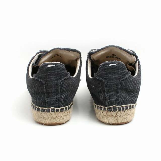 メゾンマルジェラ MAISON MARGIELA スニーカー S58WS0214P4751T8013-360 レディース レプリカ エスパドリーユ ブラック