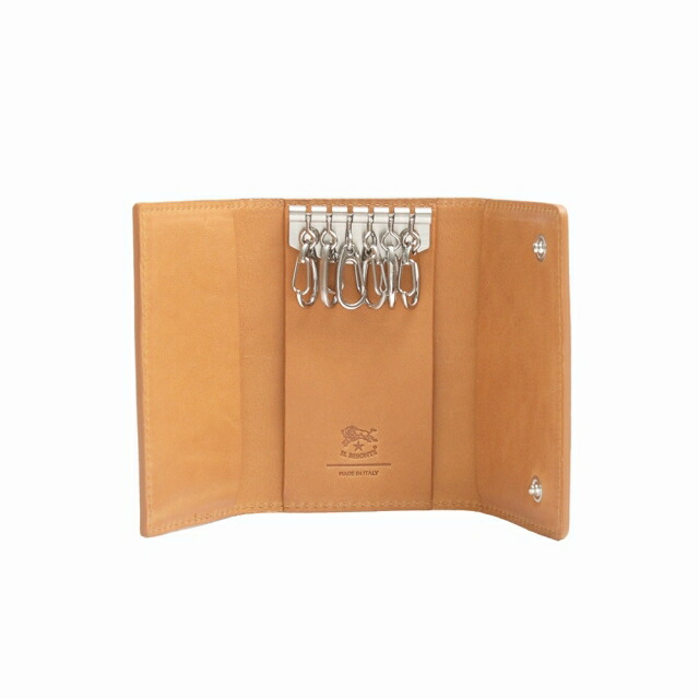 イルビゾンテ IL BISONTE キーケース SKH142-PO0001-NA178N レザー ナチュラル ブランド 高級 おしゃれ プレゼント 実用的