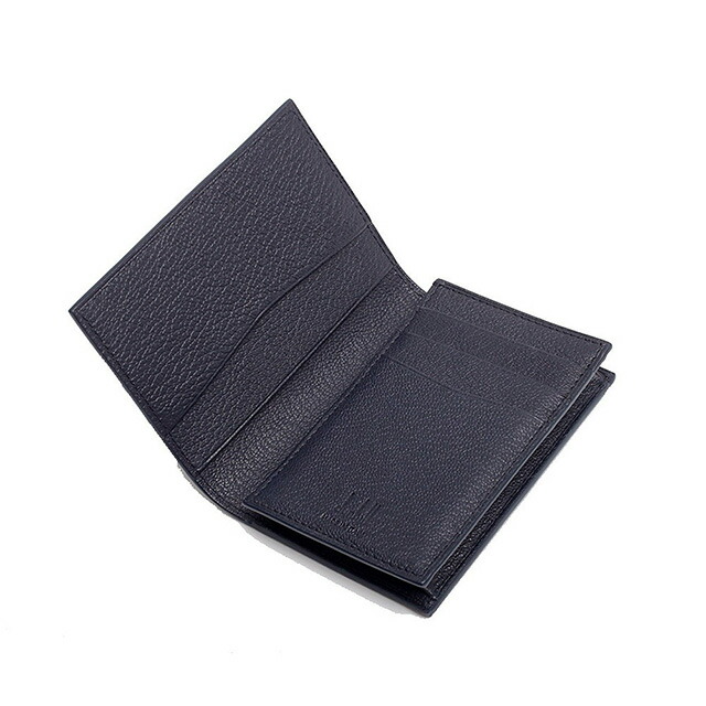 ダンヒル DUNHILL カードケース 名刺入れ 20F2475GS410 メンズ ネイビー 定期入れ ブランド 高級 おしゃれ プレゼント 実用的