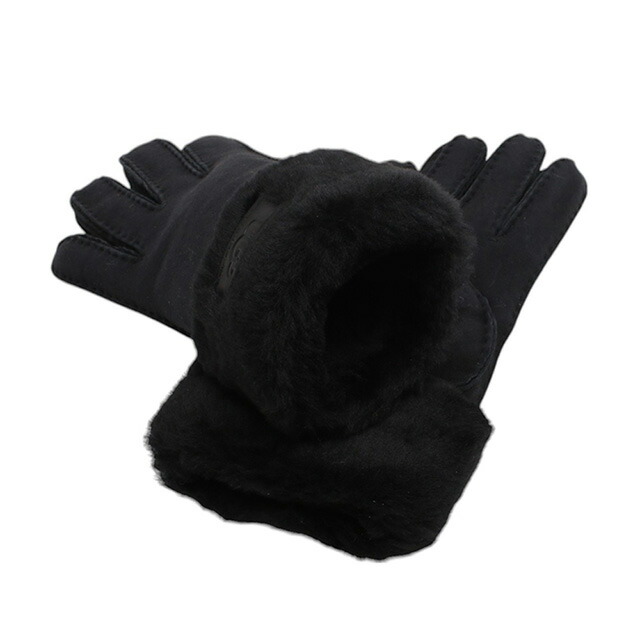 アグ UGG Turn Cuff Glove 手袋 17369-BLK レディース S シープスキン ブラック 手袋