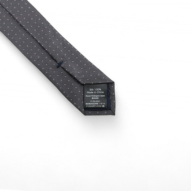 ダニエルウェリントン DANIEL WELLINGTON ネクタイ DW02500006-265272-GRAY メンズ グレー ネクタイ ブランド
