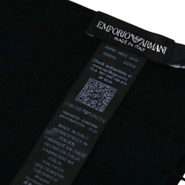 エンポリオアルマーニ EMPORIO ARMANI マフラー 625214-CC318-00020 メンズ ブラック マフラー ブランド