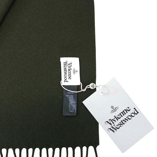 ヴィヴィアンウエストウッド VIVIENNE WESTWOOD マフラー 25-W00Q7-M411 レディース メンズ ダークグリーン マフラー ブランド