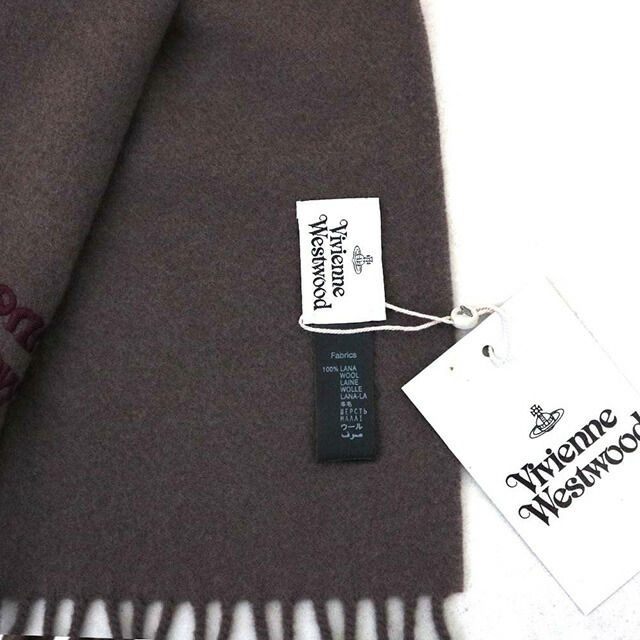ヴィヴィアンウエストウッド VIVIENNE WESTWOOD マフラー 25-W00Q7-D401 レディース メンズ ブラウン マフラー ブランド