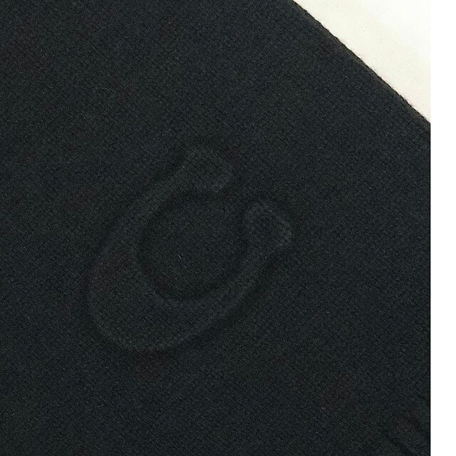 コーチ COACH EMBOSSED KNIT MUFFLER マフラー CCL86-BLK ユニセックス マフラー ブランド